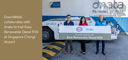 ExxonMobil collaborates with dnata to trial Esso Renewable Diesel R20