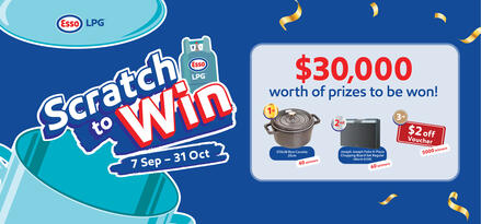 Scratch and Win incredible prizes with Esso LPG